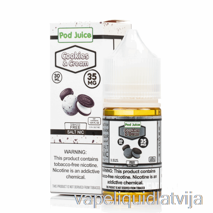 Cepumi Un Krējums - Pāksts Sula - 30ml 35mg Vape šķidrums